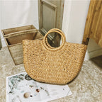 Seaside Holiday Woven One Shoulder All Match Straw handBag