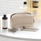 Cream Toast Makeup Bag Large Capacity