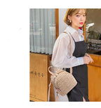 Versatile Fashion Woven Mini Backpack Casual