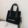 Simple Solid Color Handbag Casual Versatile One Shoulder Crossbody