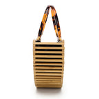 Bamboo Woven Acrylic Portable Retro Beach handBag