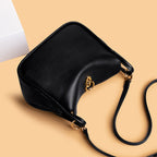 Ladies' New Fashion One Shoulder Top Layer Cowhide Diagonal Bag