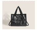 High-capacity Tote Lamb Wool Premium Casual Handheld Splice Wool Bag