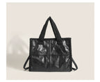 High-capacity Tote Lamb Wool Premium Casual Handheld Splice Wool Bag