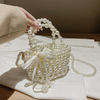 Women's Sweet New Handheld Pearl Chain Messenger Bag