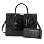 New Women's Wallet Large Capacity Handbag 2 Piece Set