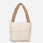 Small Cute Down shoulder bag Soft Leather Rhomboid