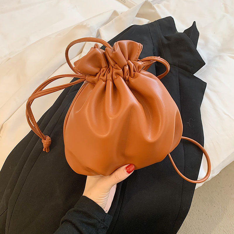 Drawstring Bucket Bag Casual Cute Mini