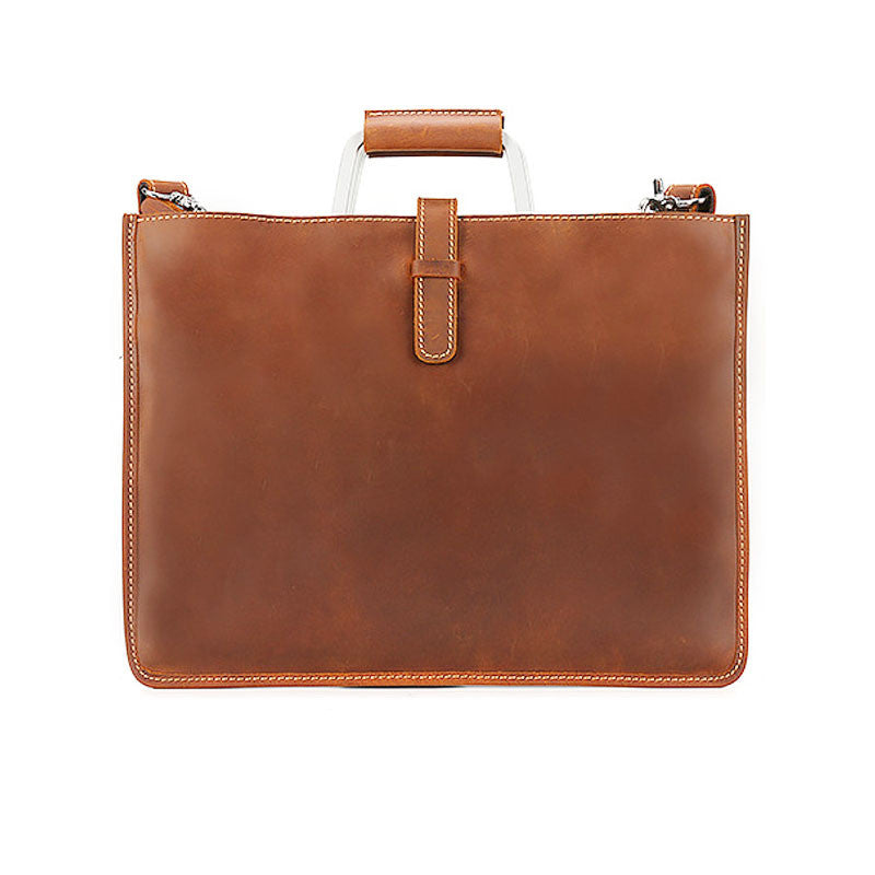 Simple Briefcase British mens Handmade Retro