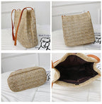 Casual Woven One-shoulder Straw Woven Bag New Portable Women