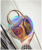 New Fashion Laser Pvc Chain Jelly Portable Shoulder Bag
