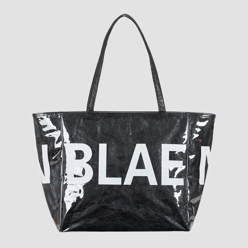 Women's Pvc Kraft Paper Large Capacity New Shoulder shopping bag