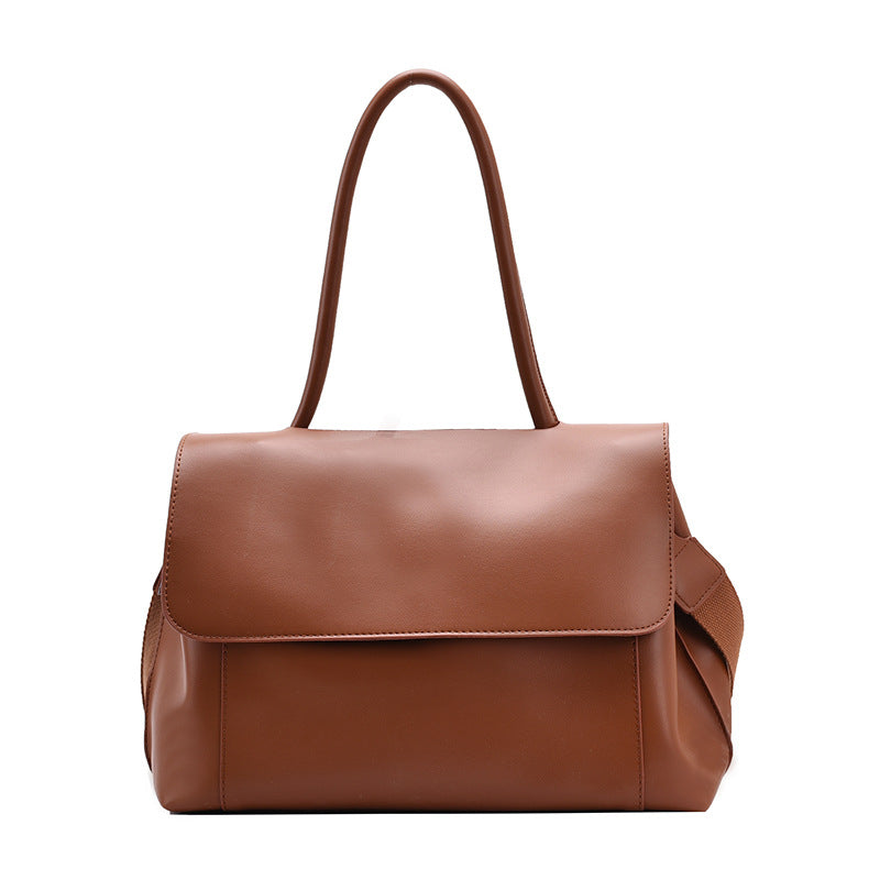 Imitation Leather Large Capacity Bucket Portable Shoulder Bag