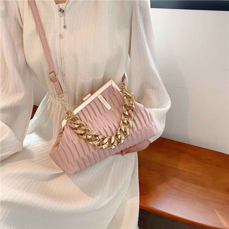 Net Red Versatile Chain One Shoulder Small Square Bag