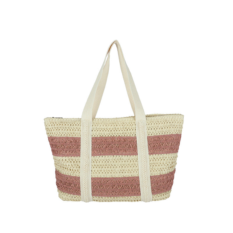 Women's Large Capacity All-match Commuter Straw Woven shoulder Bag