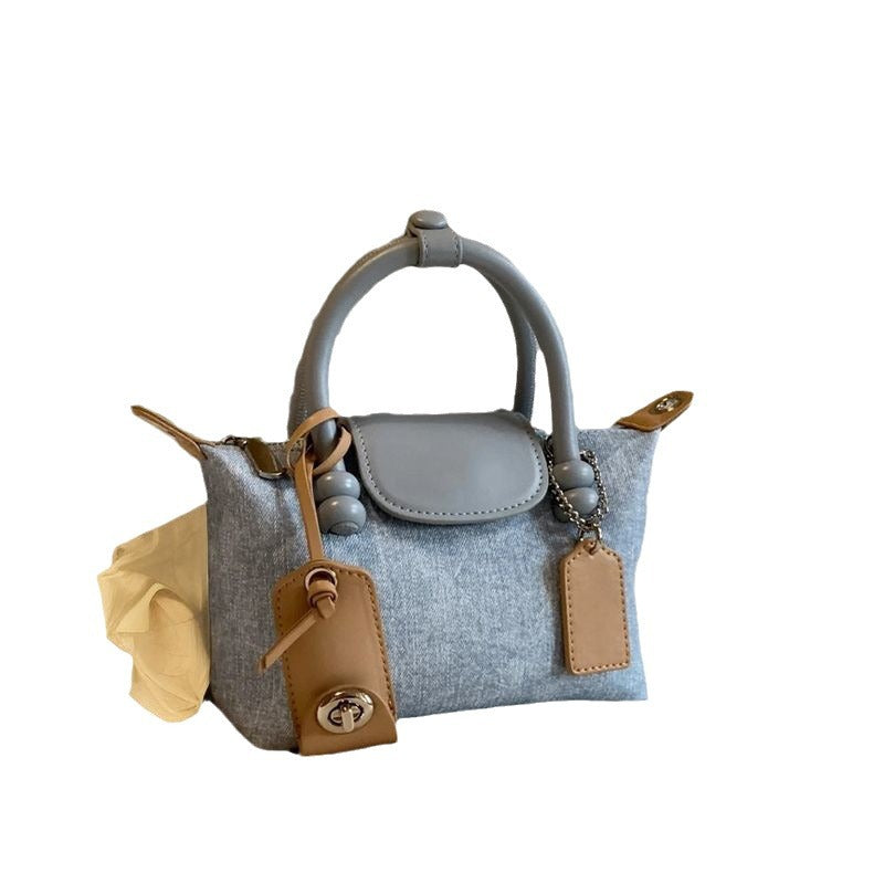 Fashion Portable Dumpling Texture Shoulder Messenger hand Bag For Women