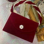 Women's Vintage Plush Wedding Suede Bag
