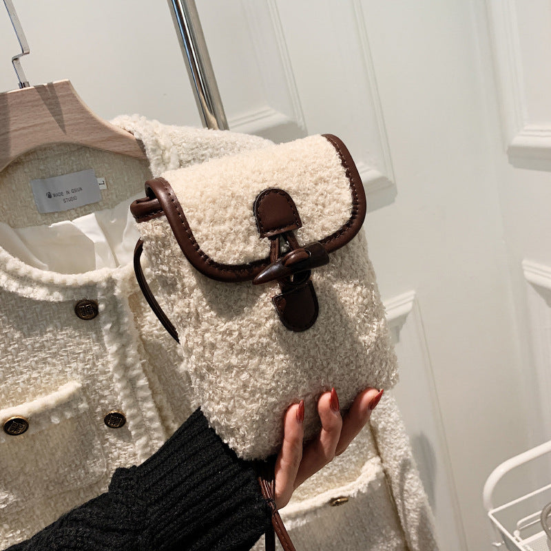 Small Design Lamb Plush Bag Female
