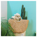 Seaside Holiday Woven One Shoulder All Match Straw handBag