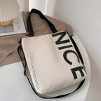 Large Capacity Canvas Student Simple Class Bag