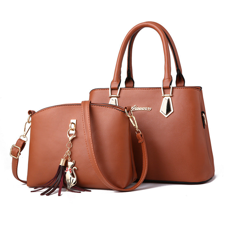Lychee Pattern Crossbody Single Shoulder Handbag