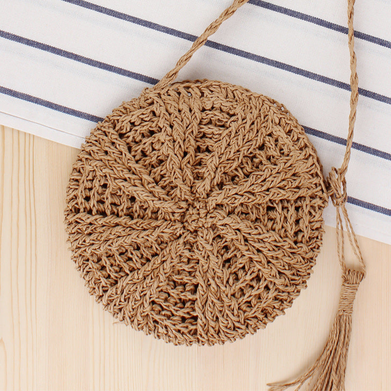 Handmade crossbody Woven Bag Summer Beach