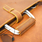 Simple Briefcase British mens Handmade Retro