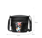 Soft Leather Textured Women's Pouches New Fashion Messenger Bag Mom crossbody Bag Middle-aged And Elderly Trendy Women's Bags
