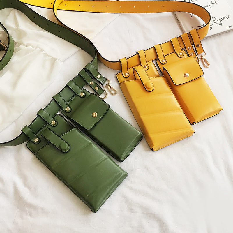 Mobile phone bag handbags new fashion pockets female tide new version of the shoulder bag personality girl small bag