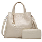 Classic Pattern Women's One-shoulder Diagonal Bag Simple Large-capacity Handbag