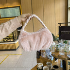 Small Luxury Fashion Plush Underarm Bag