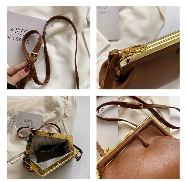 Simple crossbody Bag Messenger Clip Buckle Fashion Trend