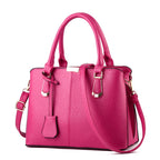 Solid Color Fashion Ladies Handbag Large Capacity