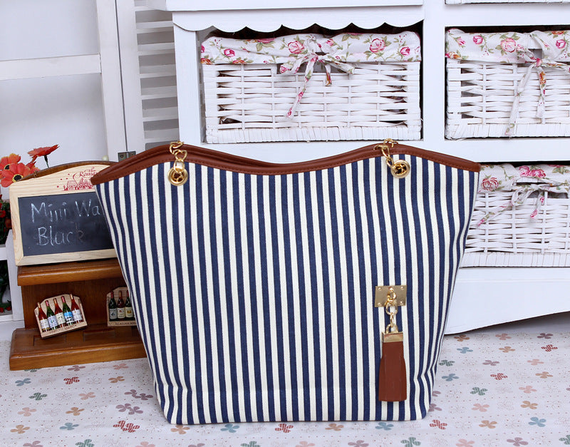 Ladies Fashion Shoulder Bag Tassel Handbag Large Capacity Simple