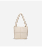 Small Cute Down shoulder bag Soft Leather Rhomboid