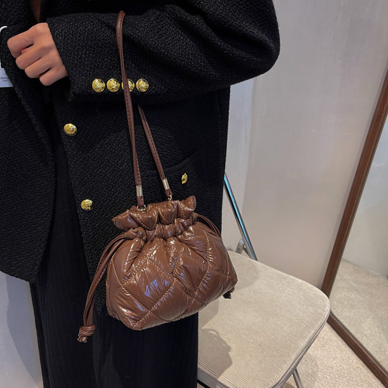 Personalized Car Stitching Solid Color Women's Bag