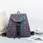 Geometric Luminous Backpack Student Stitching Fashion