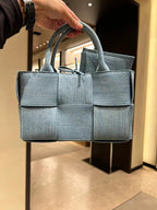 Canvas Fashion Versatile Denim Woven Handbag