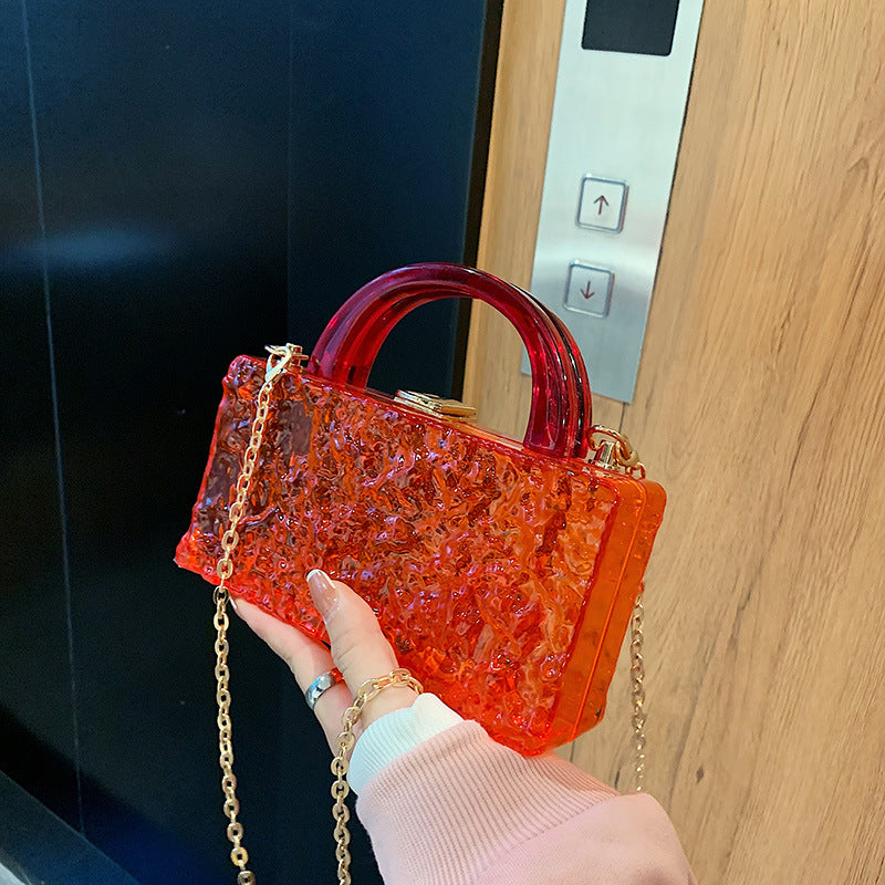 Fashion New Transparent Acrylic Jelly Bag Women