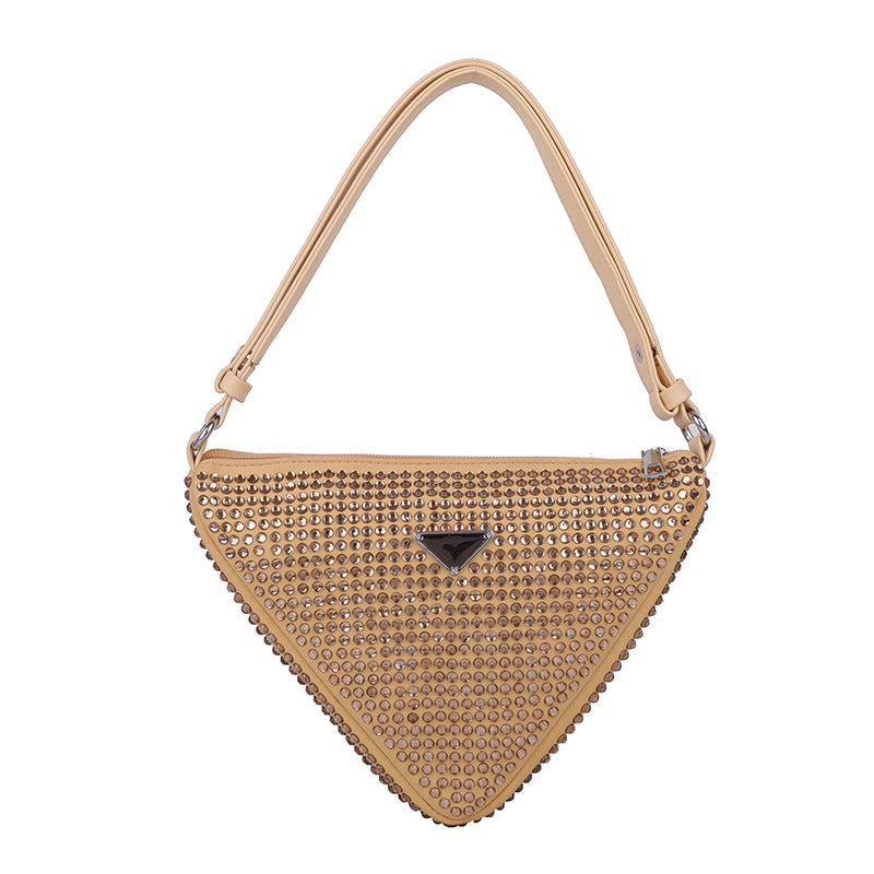 Women's New Fashion Texture Full Diamond One-shoulder Diagonal Bag