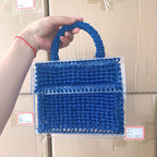 Handmade Gold Thread Braided Diagonal Versatile Handbag