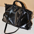 Women's Fashion Oil Wax Leather Portable Shoulder Messenger Bag