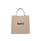 Felt One Shoulder Women's Retro Fashion Simple shopping bag