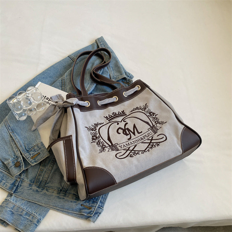 Popular Versatile Canvas Bag With One Shoulder