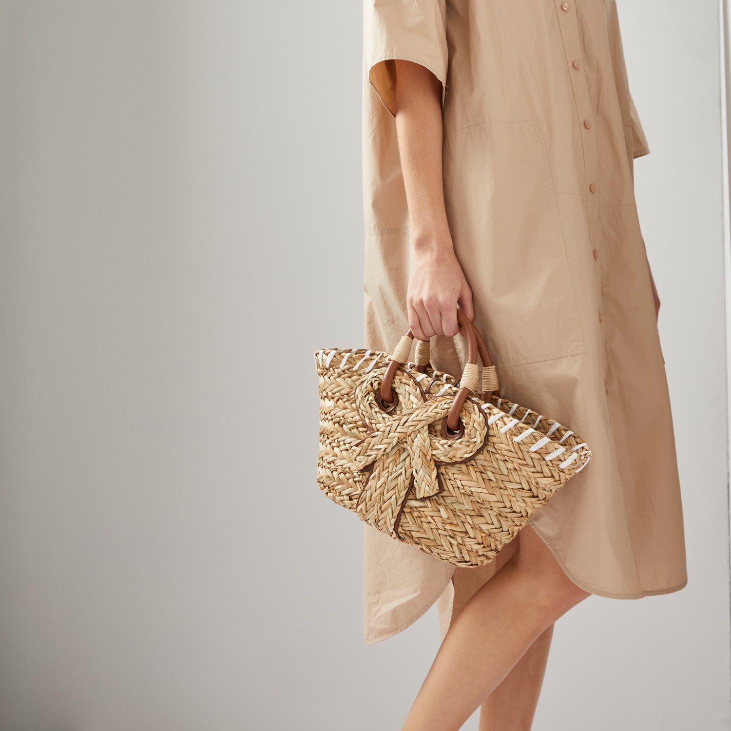 Women's Bowknot Knot Walton Basket handBag
