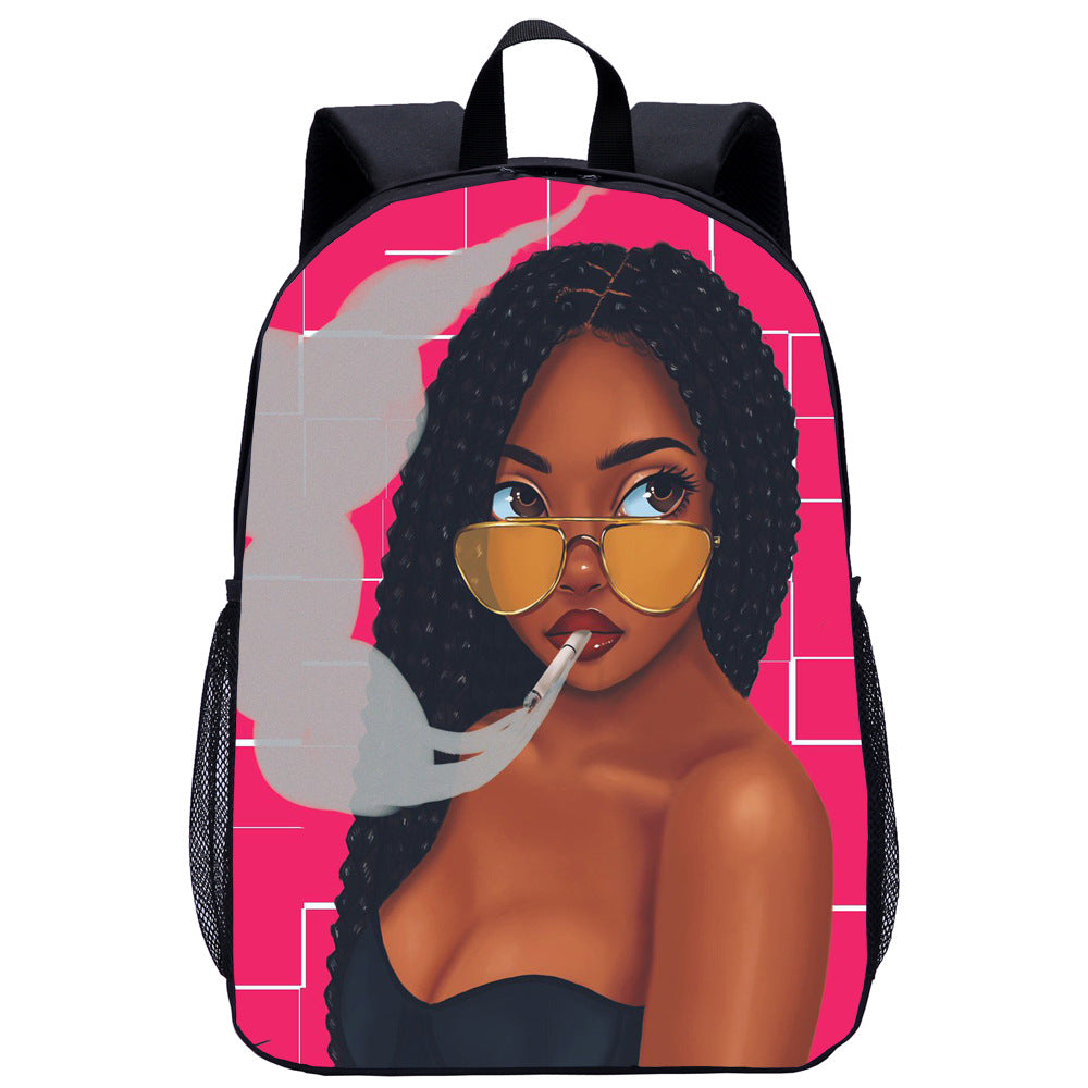 Girl Student School Bag Child