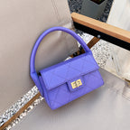 Lace Pineapple Purple Sewing PU Women's handBag