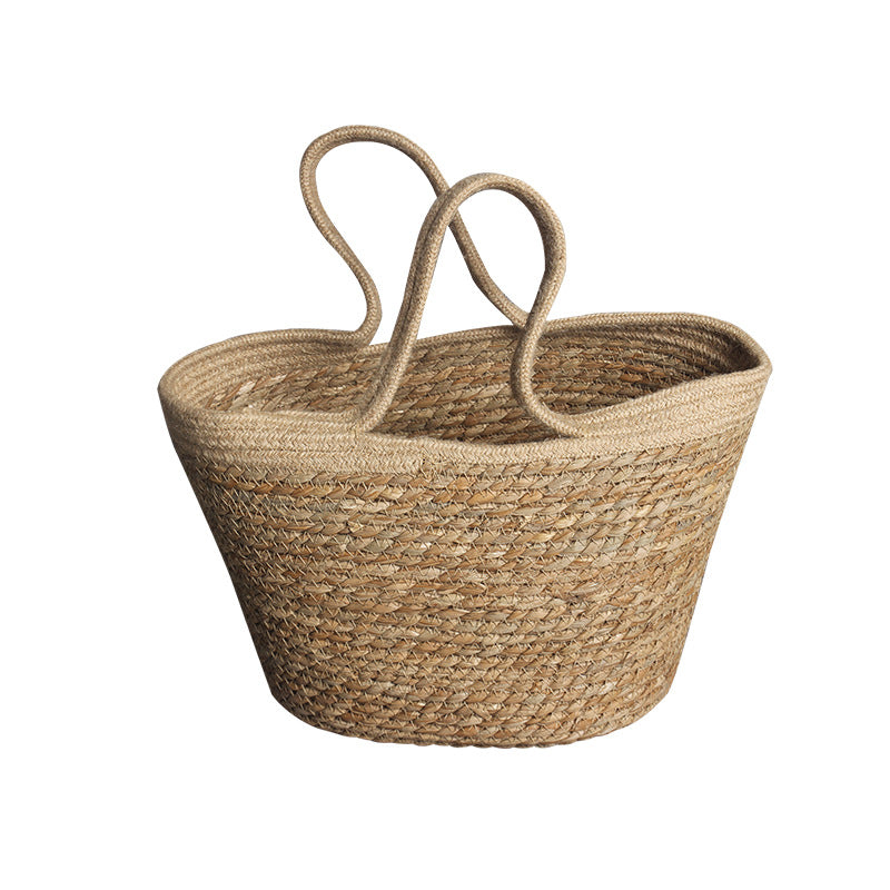 Rainbow Handbag Cotton Rope Handmade Straw Woven
