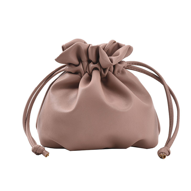 Drawstring Bucket Bag Casual Cute Mini