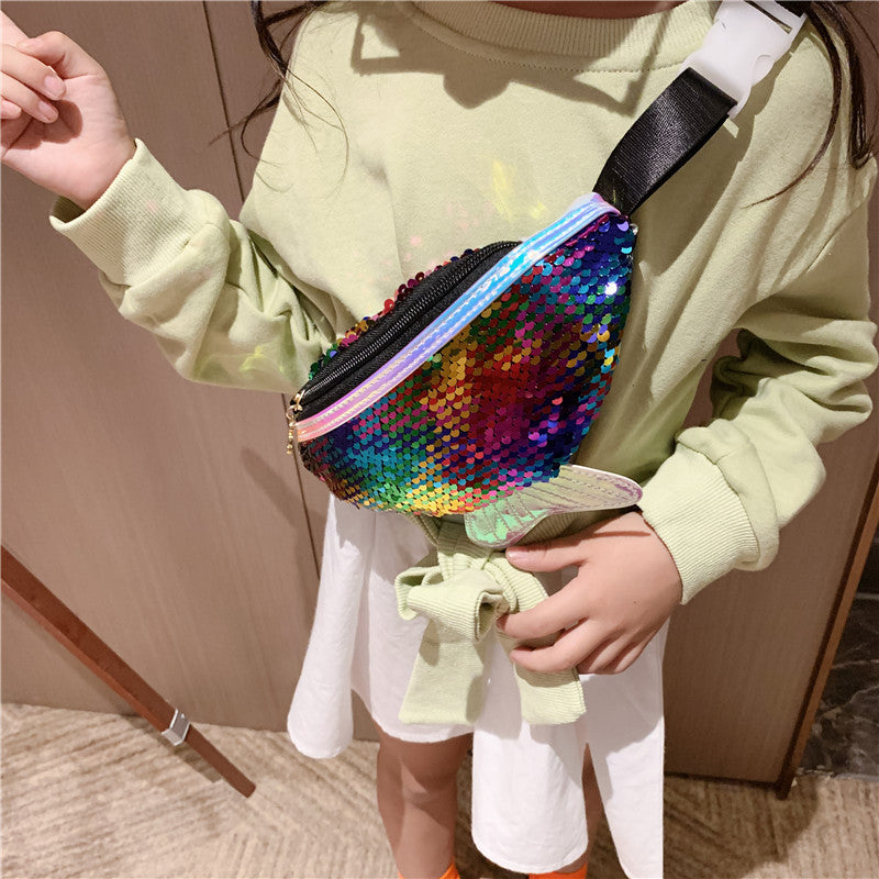 Fishtail Sequin Mini Shoulder Crossbody Bag